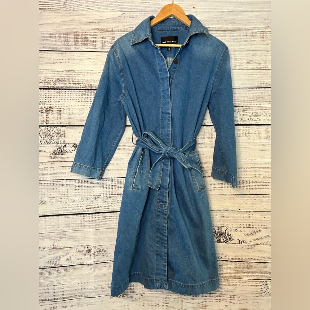 WHO WHAT WEAR Denim Dress (or Coat)